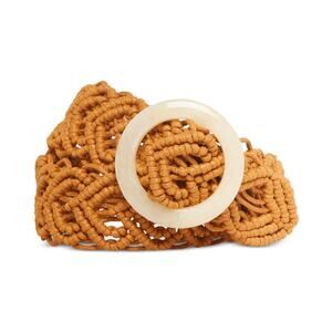 Steve‎ Madden Brown Woven Pant Belt Size L